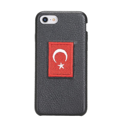Flex Cover iPhone 7/8/SE2/SE3 Leather Case - TORONATA - color_ Pebble Black