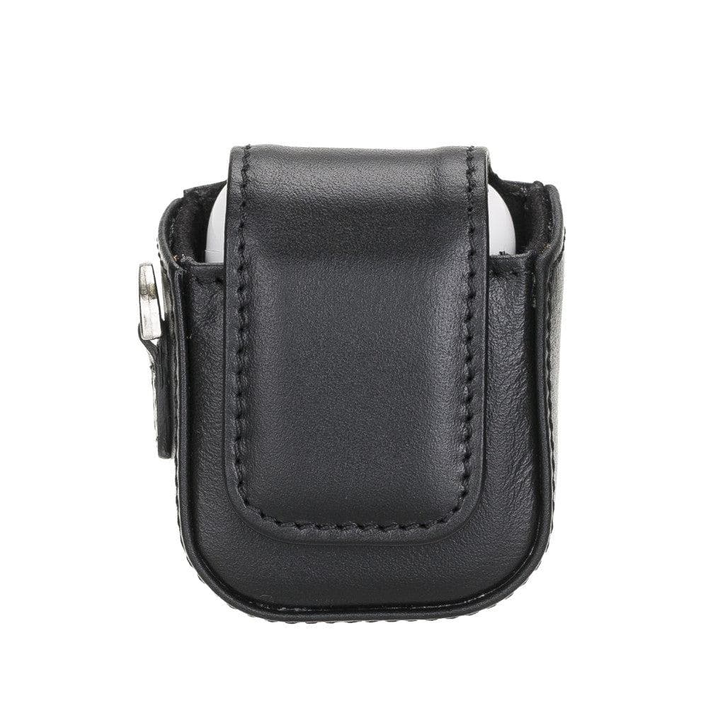 Jojo Leather AirPods 1 / 2 Case - TORONATA - color_ Black