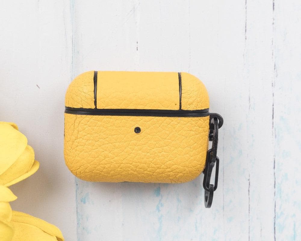 Juni Leather AirPods Pro 1 and AirPods Pro 2 Case - TORONATA - color_ Yellow