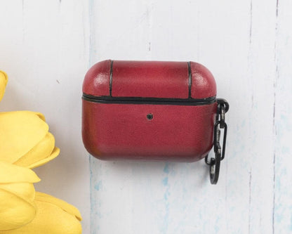 Juni Leather AirPods Pro 1 and AirPods Pro 2 Case - TORONATA - color_ Red