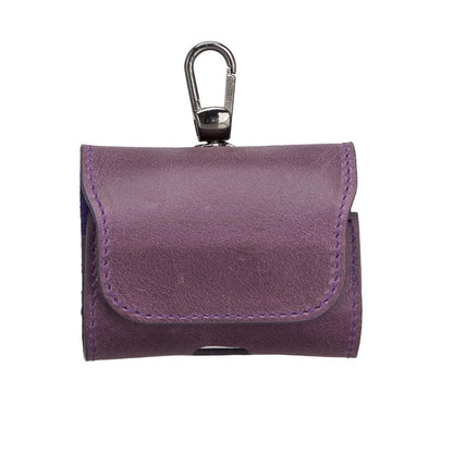 Mai Magnet AirPods Pro 1 and AirPods Pro 2 Leather Case with Hook - TORONATA - color_ Purple