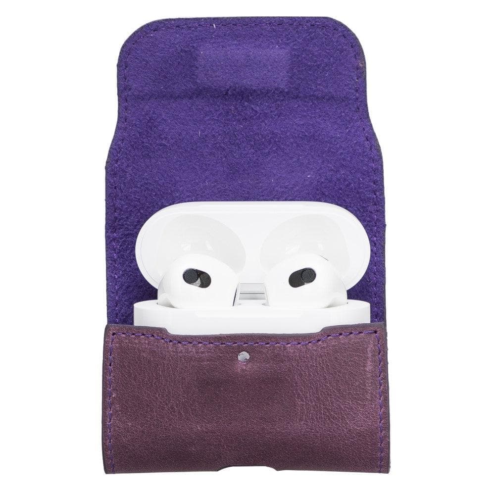 Mai Magnet AirPods 1 and AirPods 2 Leather Case with Hook - TORONATA - color_