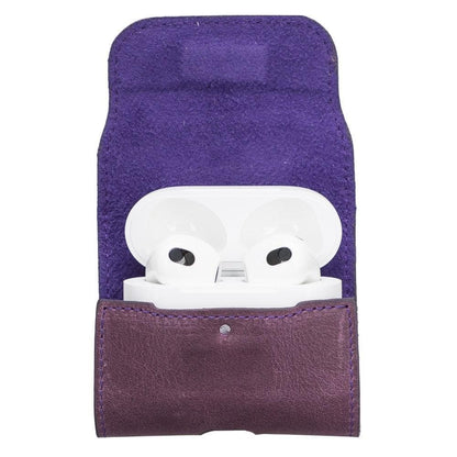 Mai Magnet AirPods 1 and AirPods 2 Leather Case with Hook - TORONATA - color_