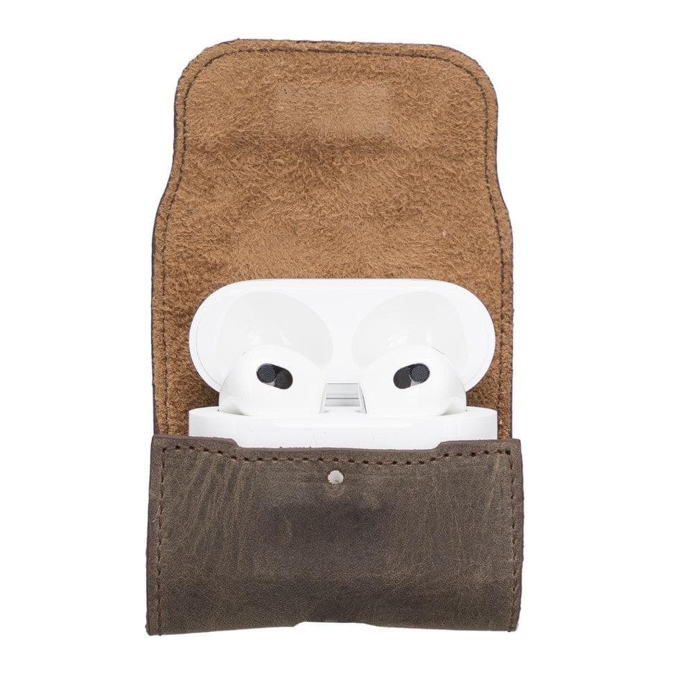 Mai Magnet AirPods 1 and AirPods 2 Leather Case with Hook - TORONATA - color_