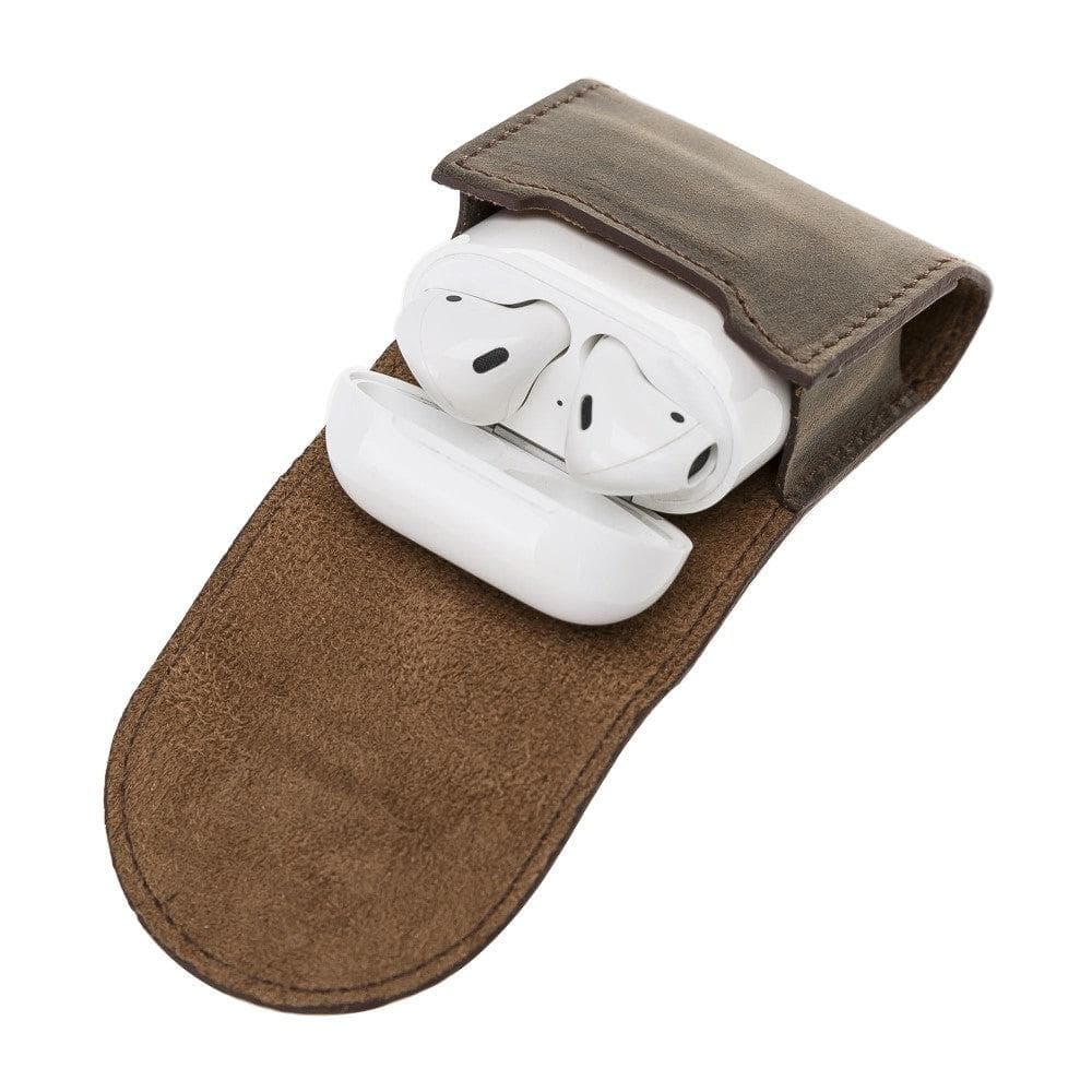 Mai Magnet AirPods 1 and AirPods 2 Leather Case with Hook - TORONATA - color_