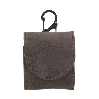 Mai Magnet AirPods 1 and AirPods 2 Leather Case with Hook - TORONATA - color_ Mocha