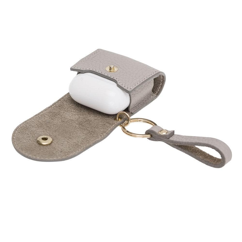 Mai Magnet AirPods 1 and AirPods 2 Leather Case with Hook - TORONATA - color_