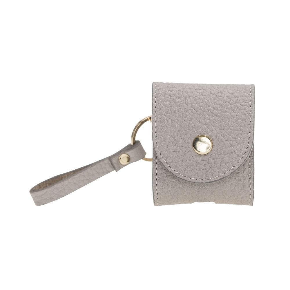 Mai Magnet AirPods 1 and AirPods 2 Leather Case with Hook - TORONATA - color_ Sandy Brown
