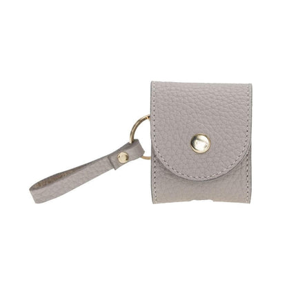 Mai Magnet AirPods 1 and AirPods 2 Leather Case with Hook - TORONATA - color_ Sandy Brown