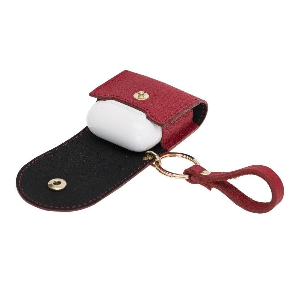 Mai Magnet AirPods 1 and AirPods 2 Leather Case with Hook - TORONATA - color_