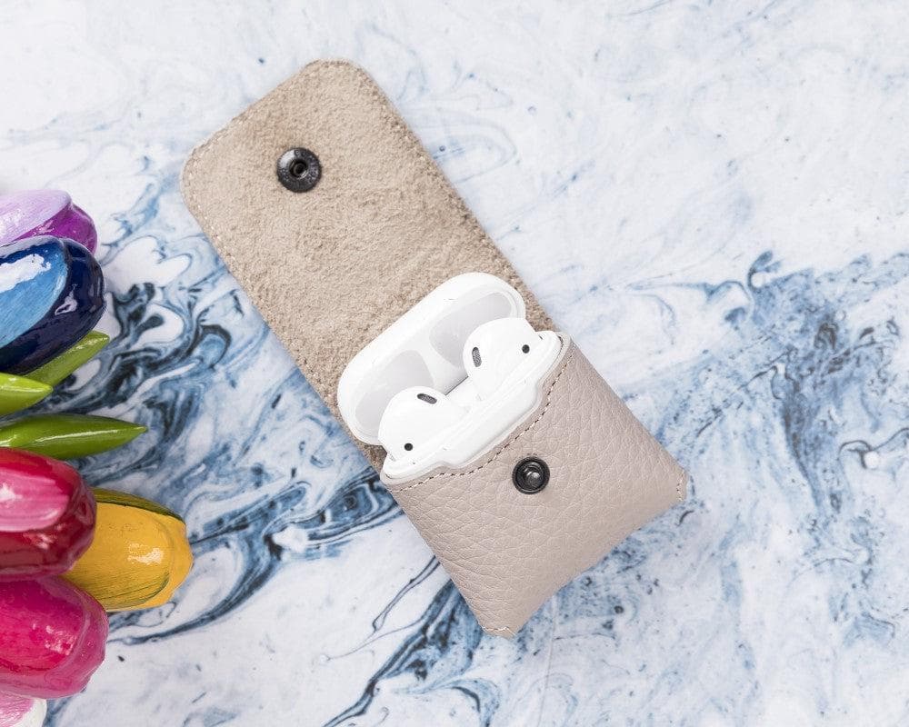 Mai Magnet AirPods 1 and AirPods 2 Leather Case with Hook - TORONATA - color_