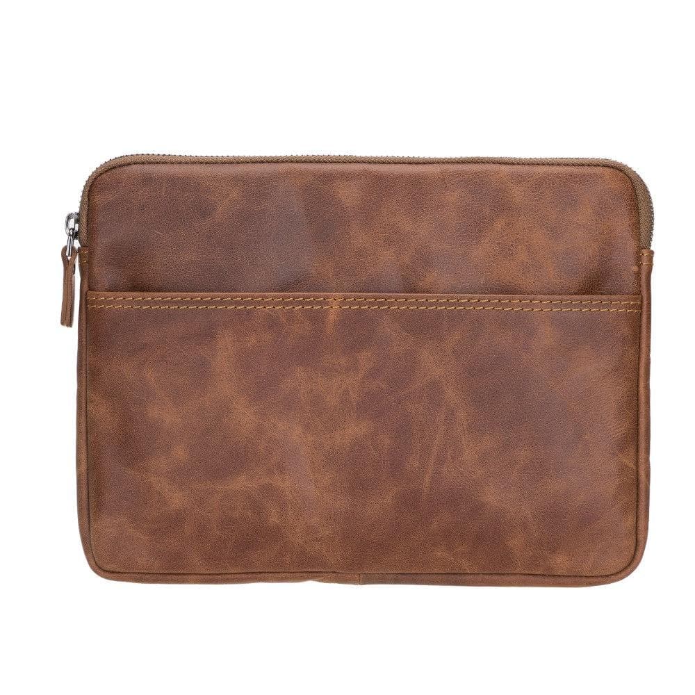 Awe Leather Laptop / Tablet Sleeve - TORONATA - color_ Brown