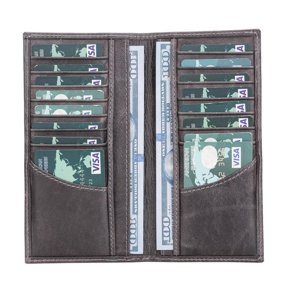 Beatriz Leather Wallet - TORONATA - color_ Gray