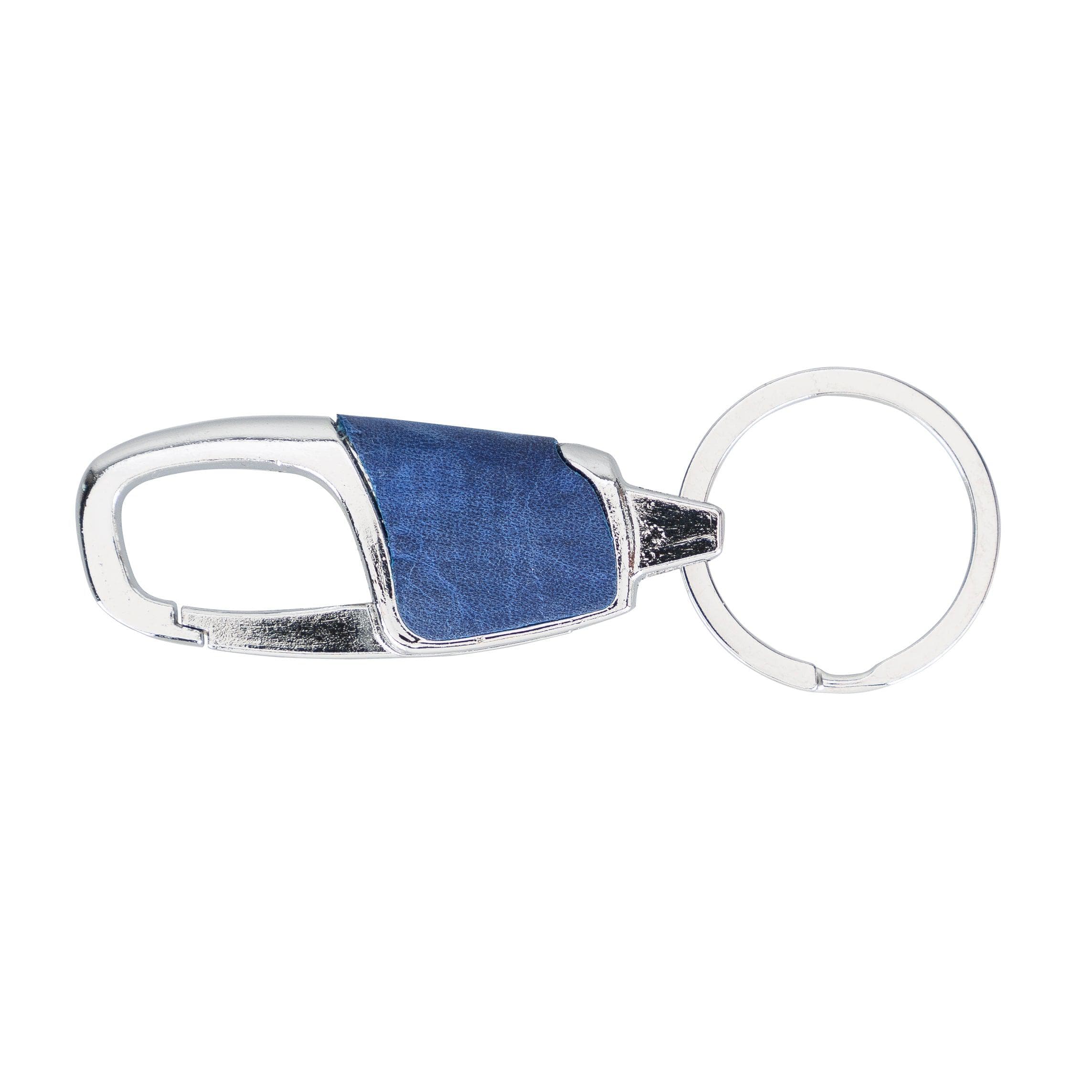 BKR13 Leather Keyring - TORONATA - color_ Cadet Blue