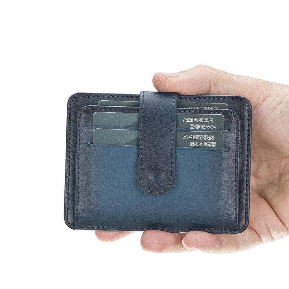 BLW19 Leather Card Holder - TORONATA - color_ Blue