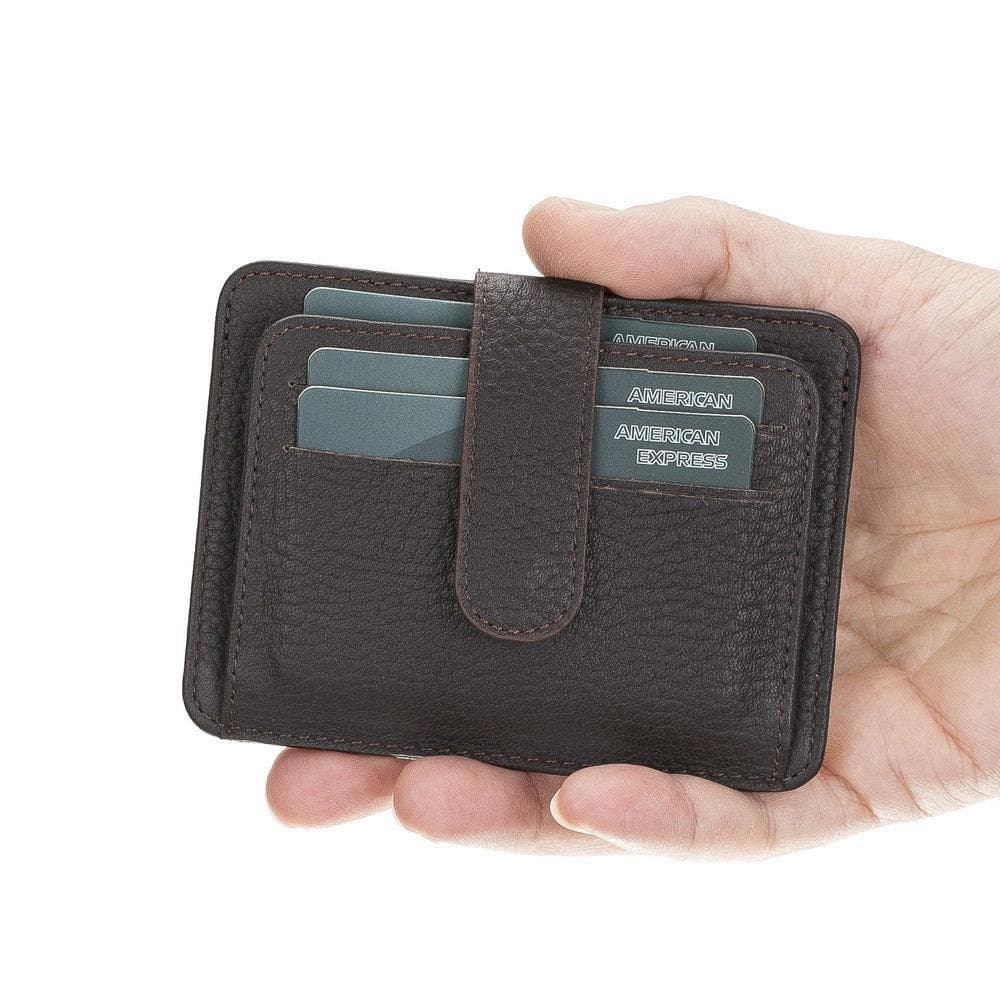 BLW19 Leather Card Holder - TORONATA - color_ Brown