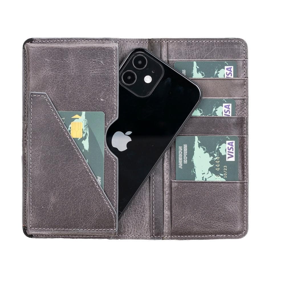 Calvina Leather Wallet - TORONATA - color_ Gray