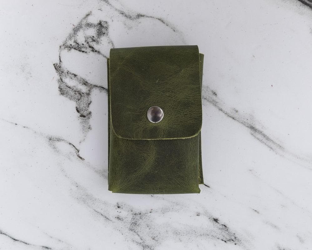Cigarette Leather Case - TORONATA - color_ Olive
