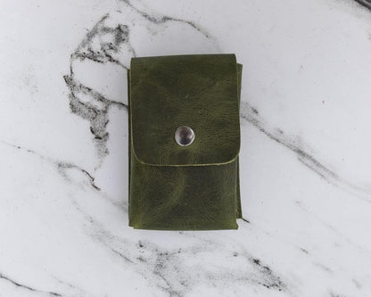 Cigarette Leather Case - TORONATA - color_ Olive