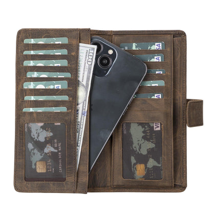 Coppet Leather Wallet - TORONATA - color_ Saddle Brown