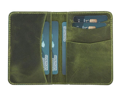 Dalfsen Leather Card Holder - TORONATA - color_ Olive