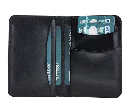 Dalfsen Leather Card Holder - TORONATA - color_ Black