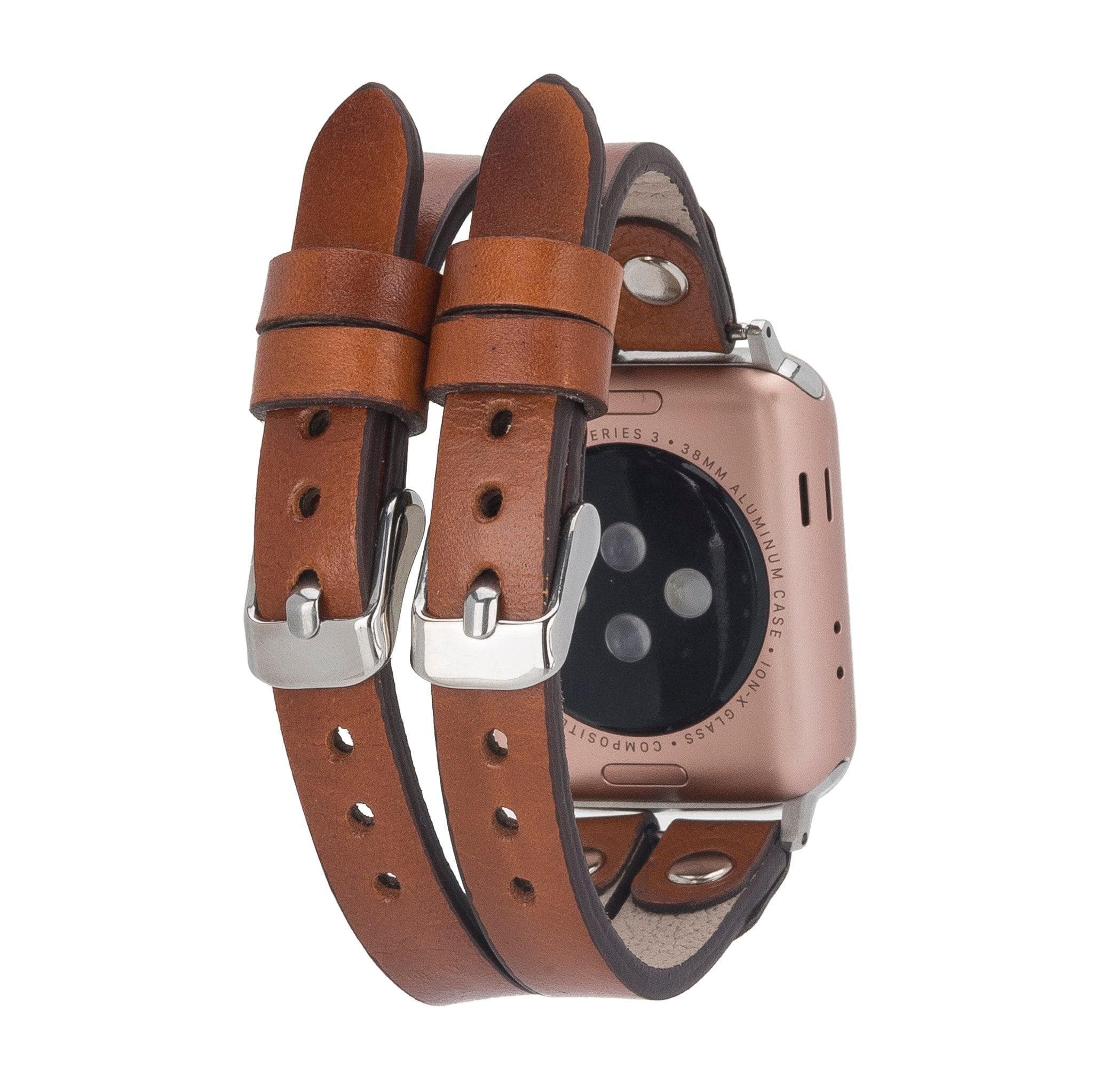 Durham Ely Leather Apple Watch Double Band - TORONATA - color_