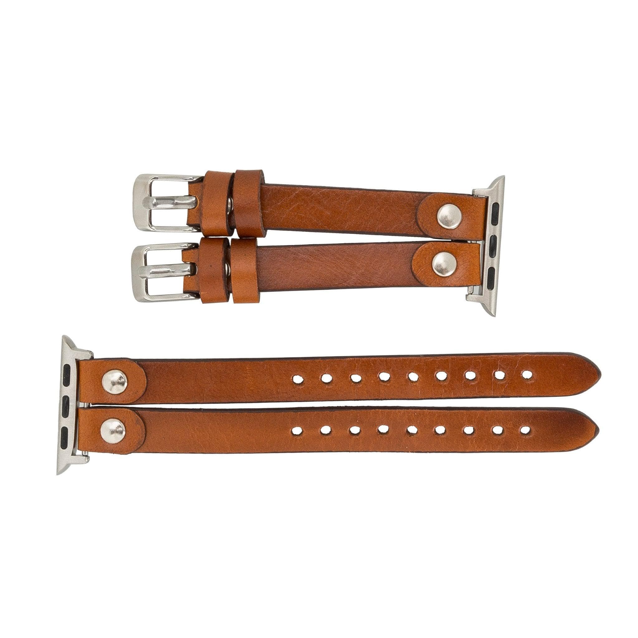 Durham Ely Leather Apple Watch Double Band - TORONATA - color_
