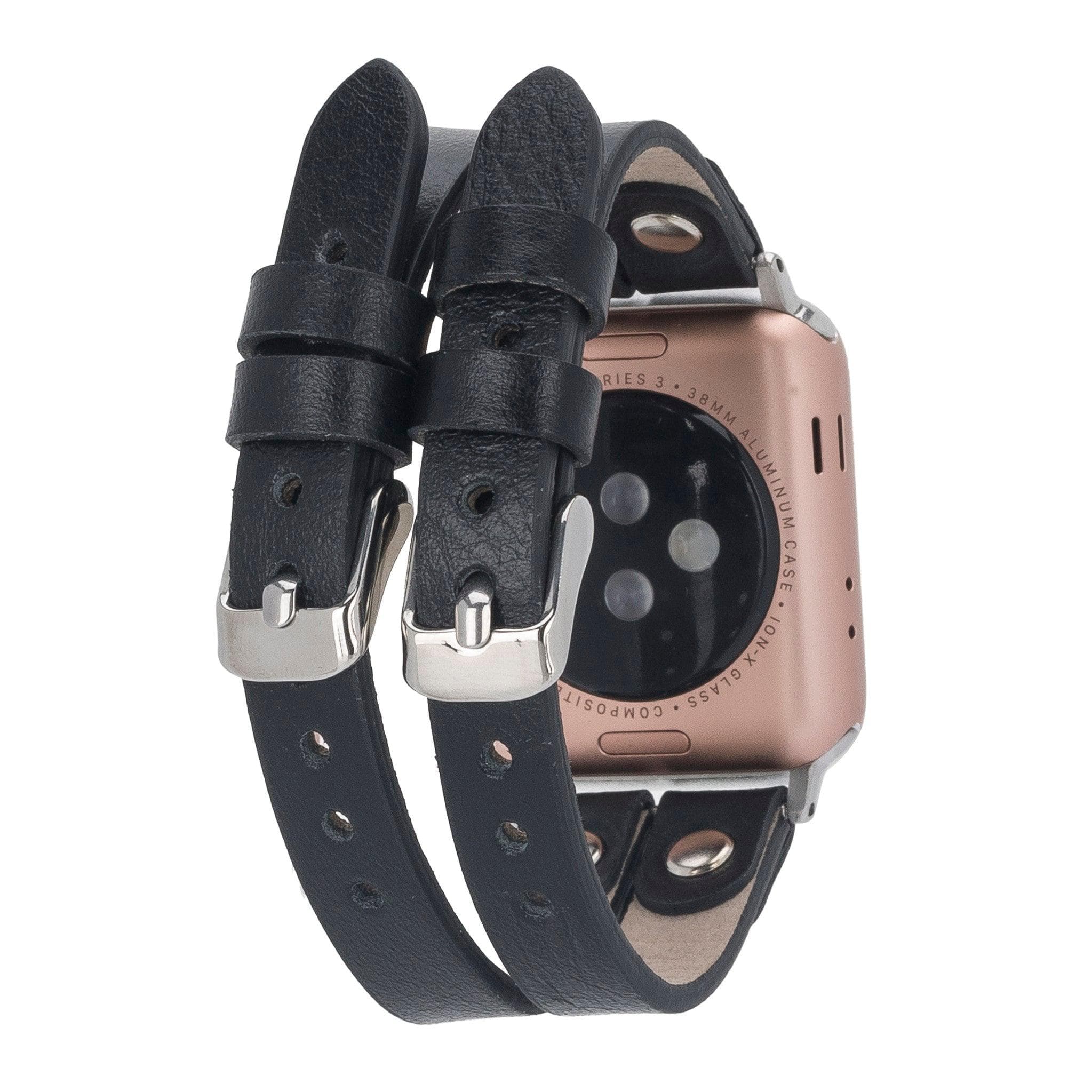 Durham Ely Leather Apple Watch Double Band - TORONATA - color_