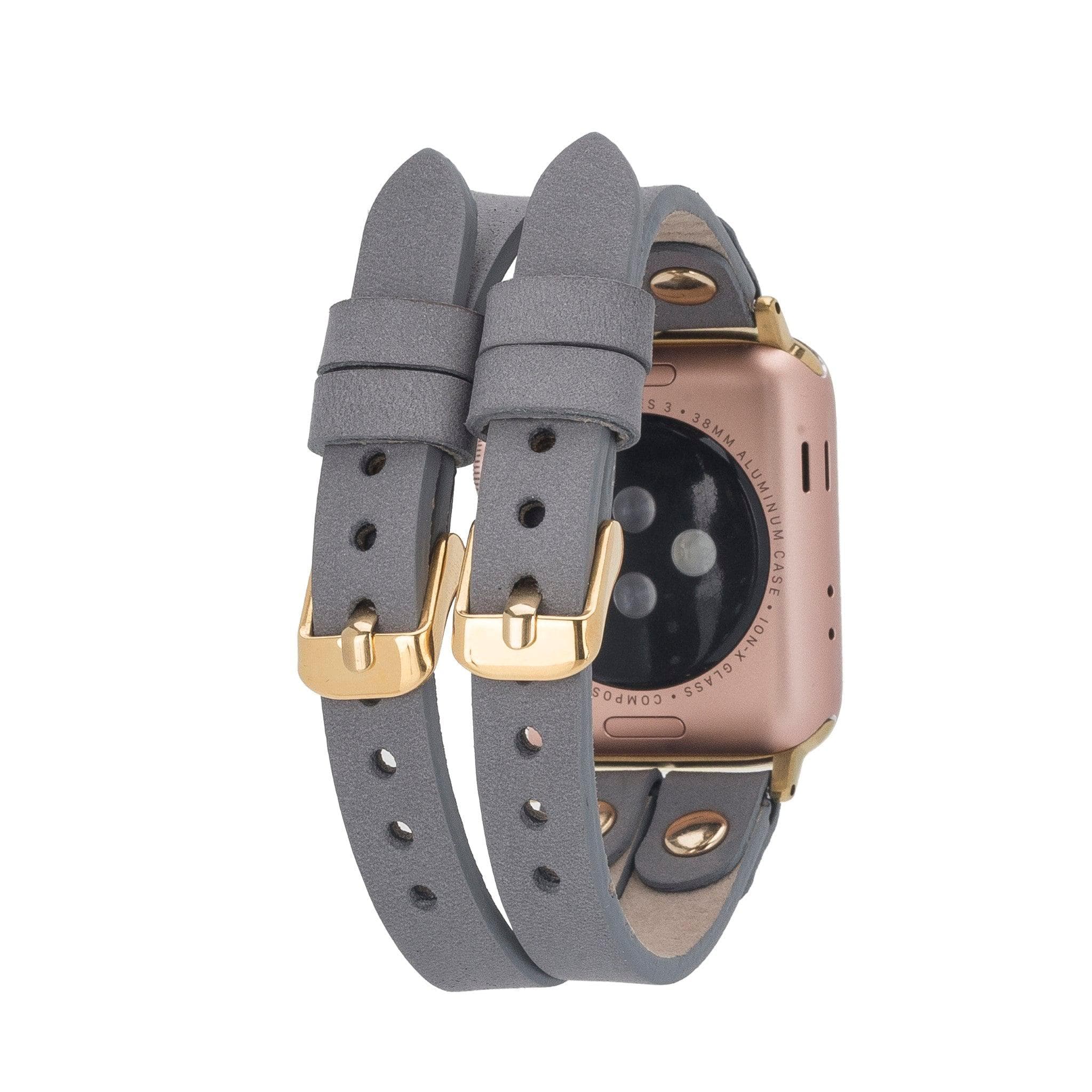 Durham Ely Leather Apple Watch Double Band - TORONATA - color_