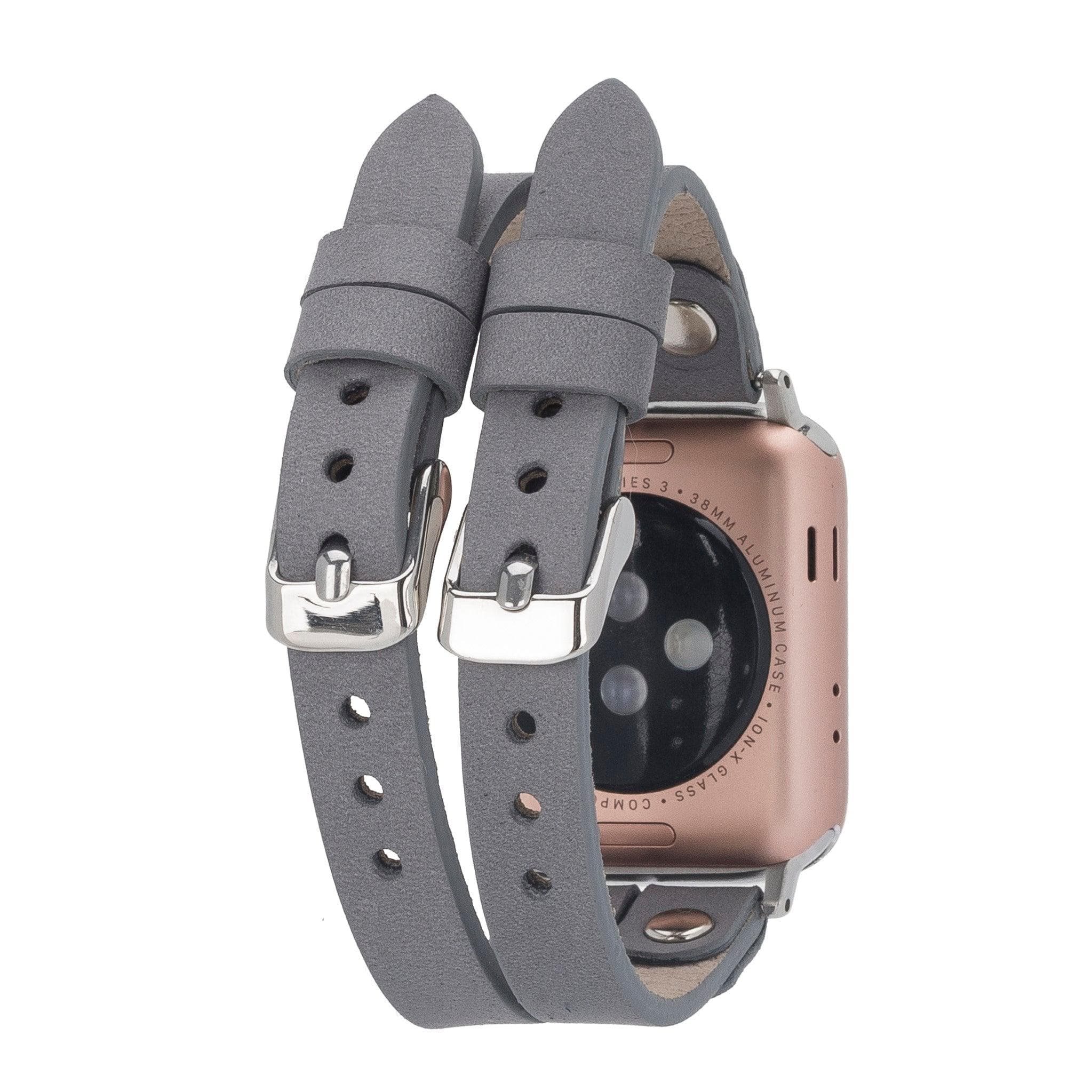 Durham Ely Leather Apple Watch Double Band - TORONATA - color_