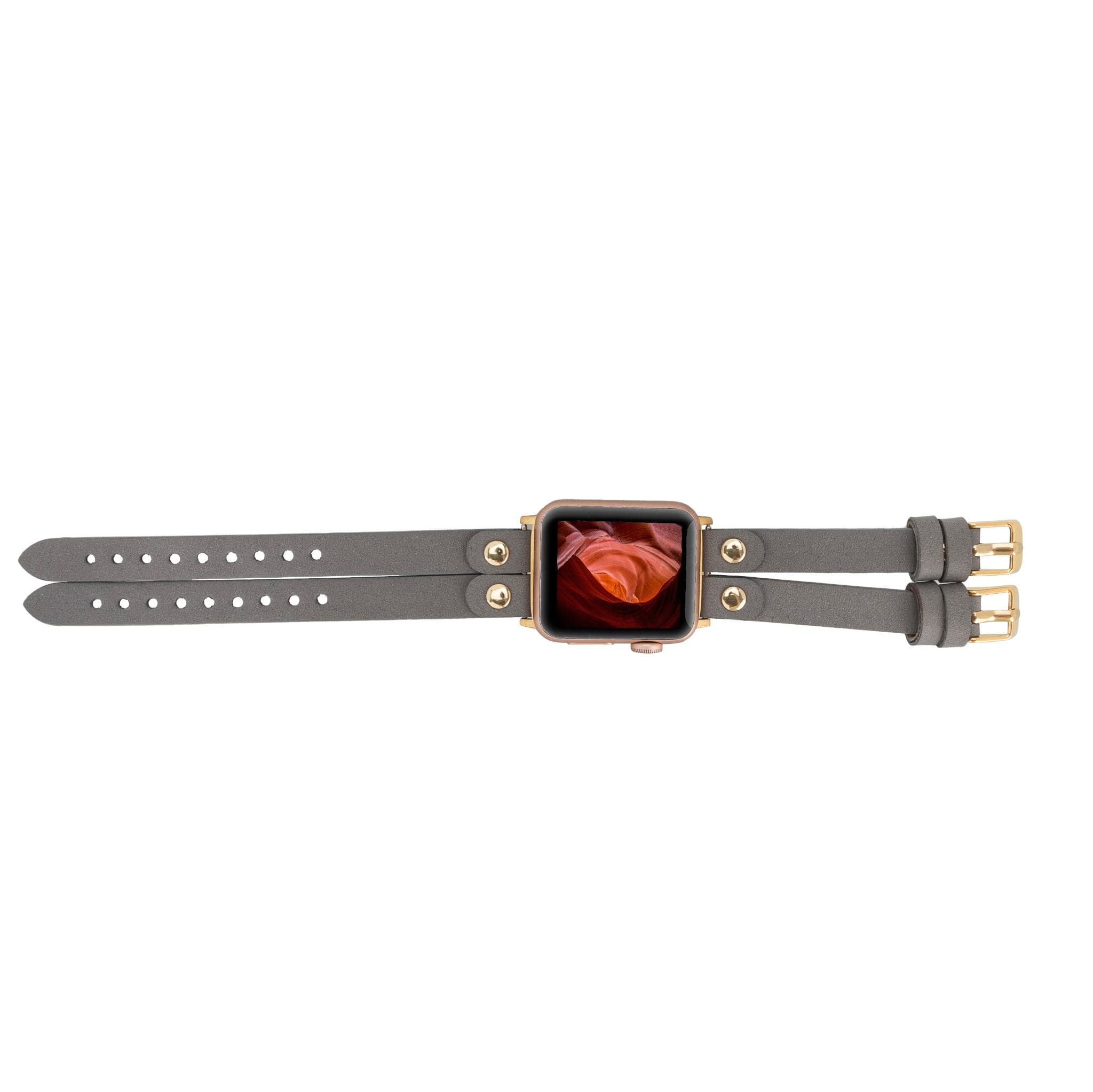 Durham Ely Leather Apple Watch Double Band - TORONATA - color_