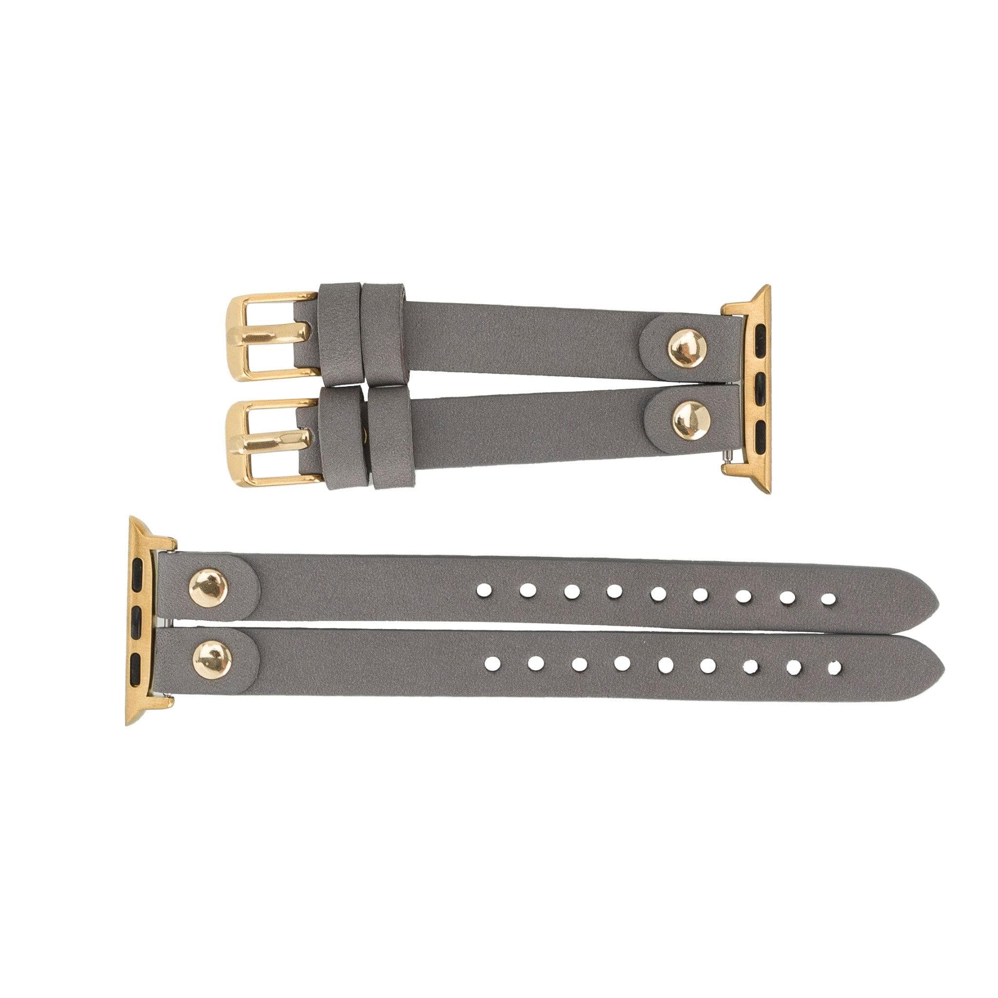 Durham Ely Leather Apple Watch Double Band - TORONATA - color_