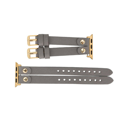 Durham Ely Leather Apple Watch Double Band - TORONATA - color_