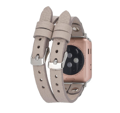 Durham Ely Leather Apple Watch Double Band - TORONATA - color_