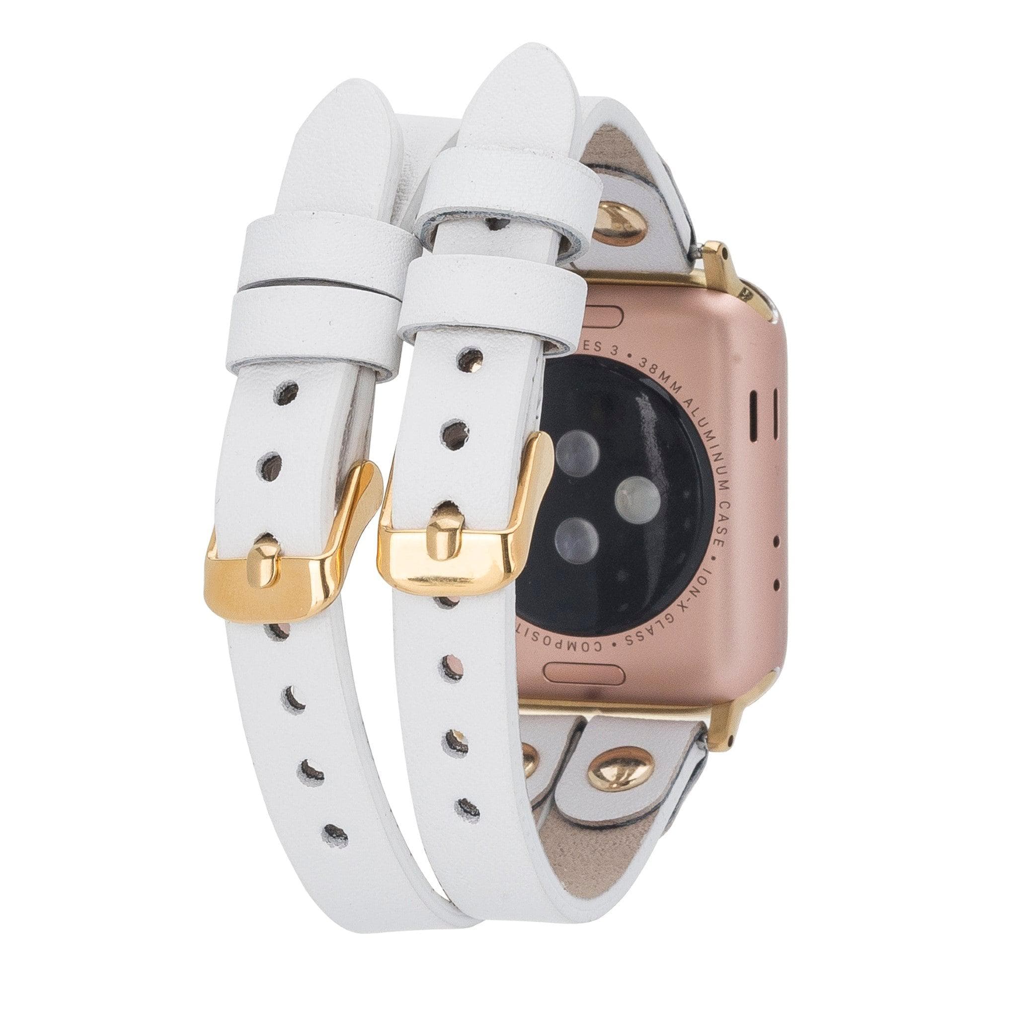 Durham Ely Leather Apple Watch Double Band - TORONATA - color_