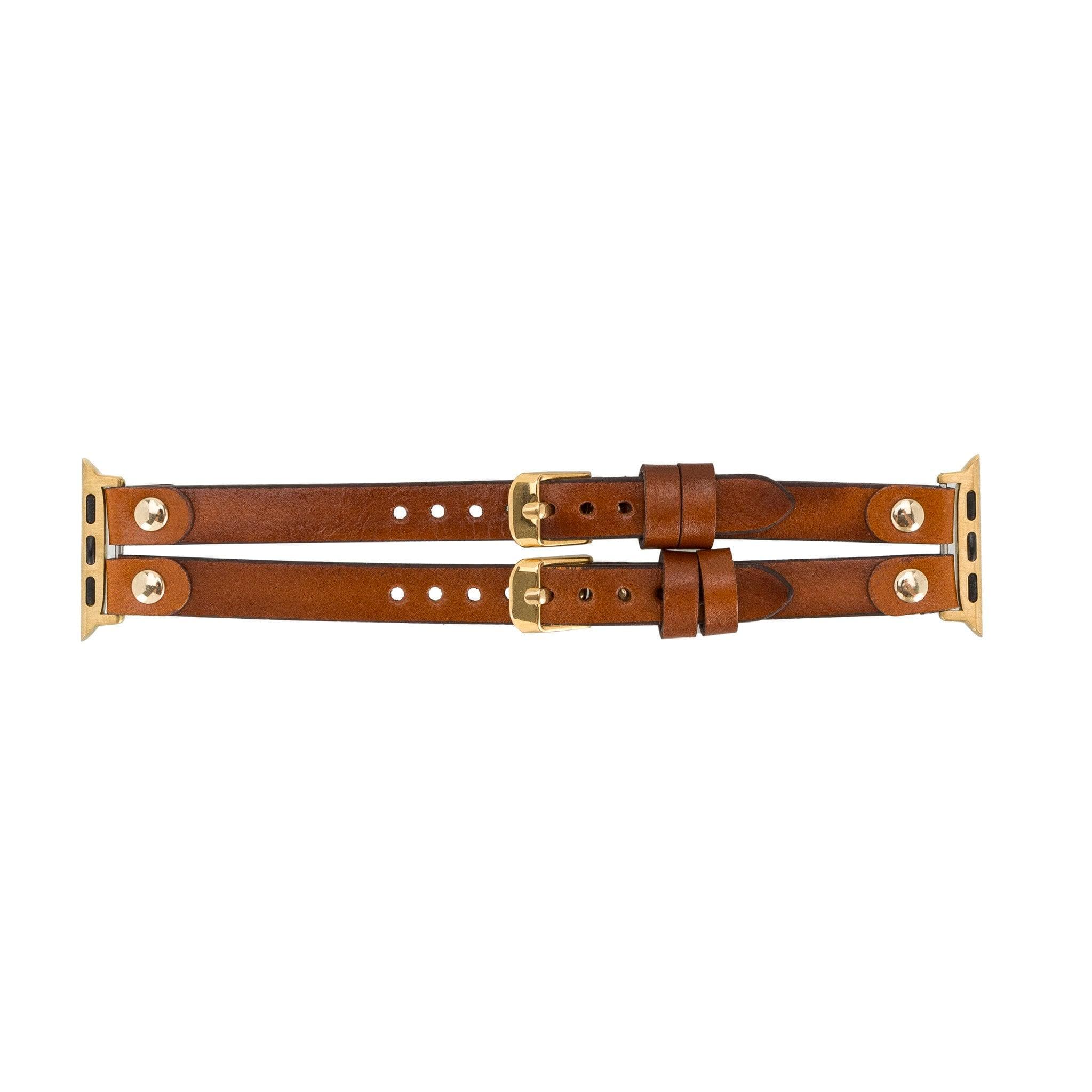 Durham Ely Leather Apple Watch Double Band - TORONATA - color_