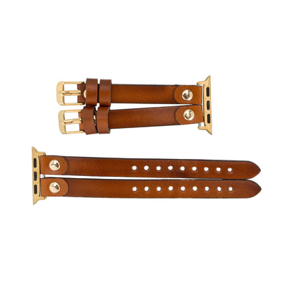 Durham Ely Leather Apple Watch Double Band - TORONATA - color_