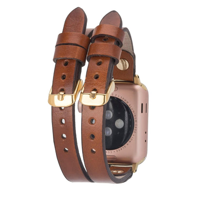 Durham Ely Leather Apple Watch Double Band - TORONATA - color_
