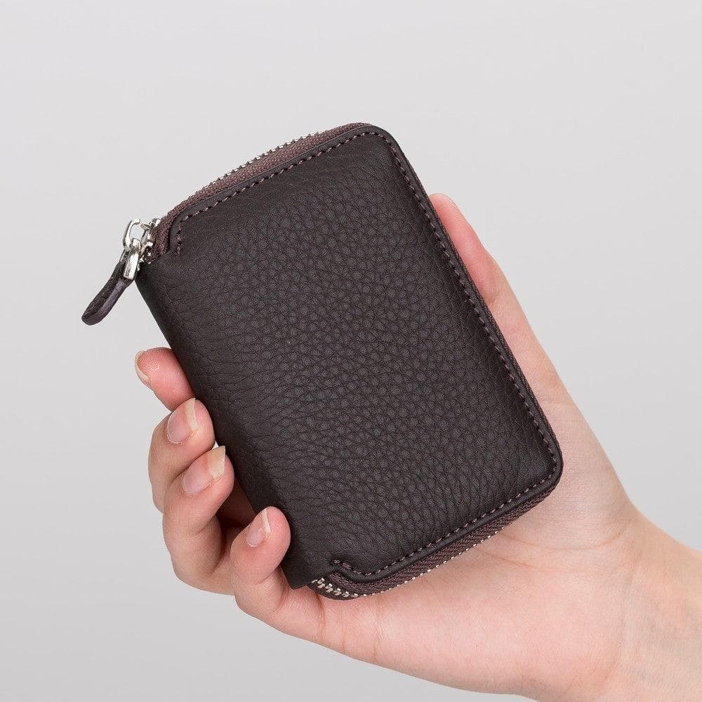 Elvis Leather Zipper Wallet - TORONATA - color_ Pink