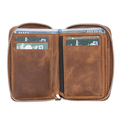 Elvis Leather Zipper Wallet - TORONATA - color_