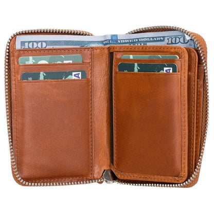 Elvis Leather Zipper Wallet - TORONATA - color_