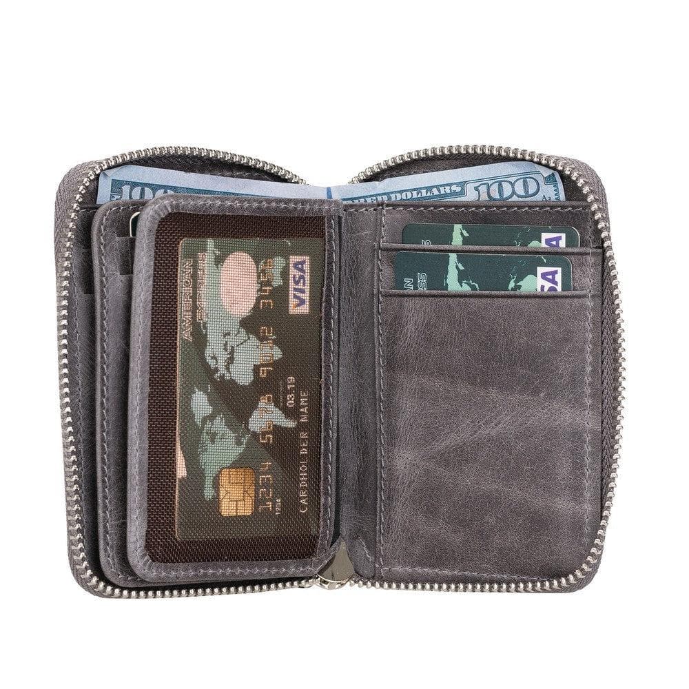 Elvis Leather Zipper Wallet - TORONATA - color_