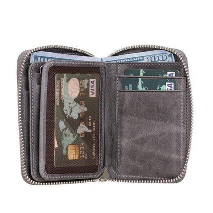 Elvis Leather Zipper Wallet - TORONATA - color_