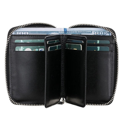 Elvis Leather Zipper Wallet - TORONATA - color_