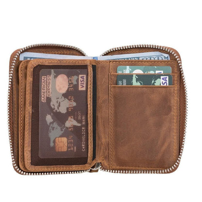 Elvis Leather Zipper Wallet - TORONATA - color_