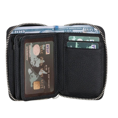 Elvis Leather Zipper Wallet - TORONATA - color_