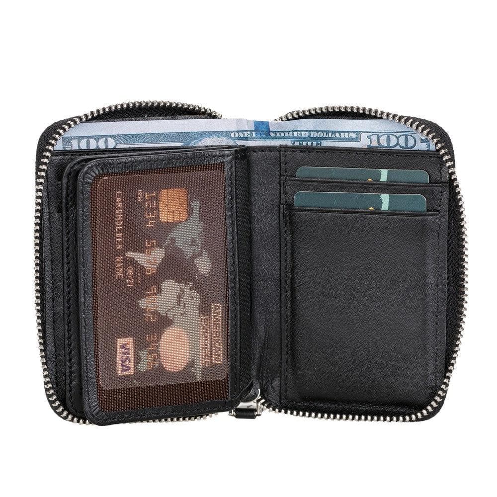 Elvis Leather Zipper Wallet - TORONATA - color_