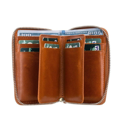 Elvis Leather Zipper Wallet - TORONATA - color_