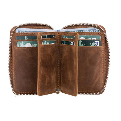 Elvis Leather Zipper Wallet - TORONATA - color_